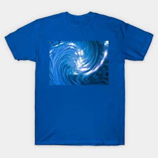 Sparkling Ocean Waves Abstract Pattern T-Shirt